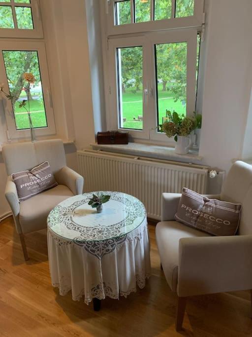 100 Qm Ferienwohnung Am Heiligen Brunnen Quedlinburg Esterno foto