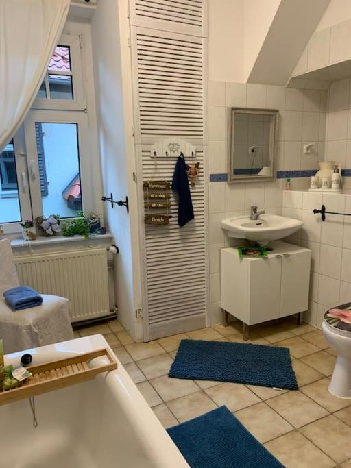 100 Qm Ferienwohnung Am Heiligen Brunnen Quedlinburg Esterno foto